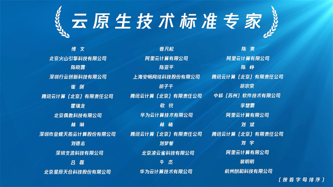 云原生技术标准专家 云原生技术标准专家